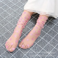 Wholesale woman fashion summer crystal lace socks